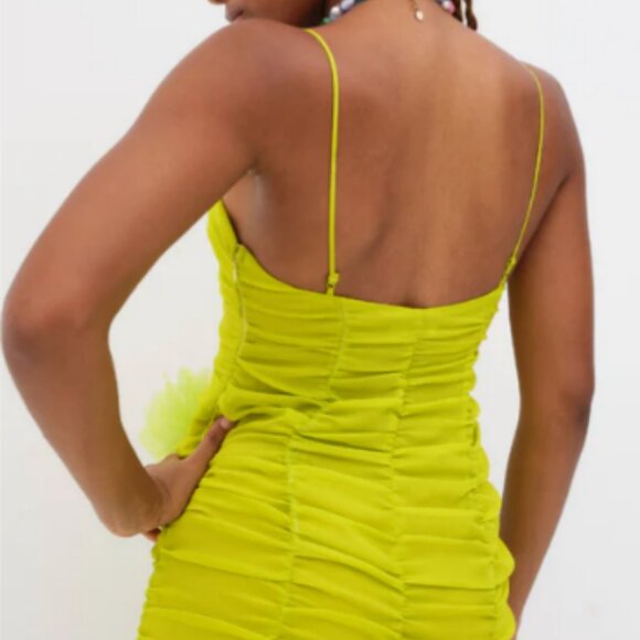 For Love & Lemons Lorlai Mini Party Ruched Dress NWOT - Picture 9 of 9